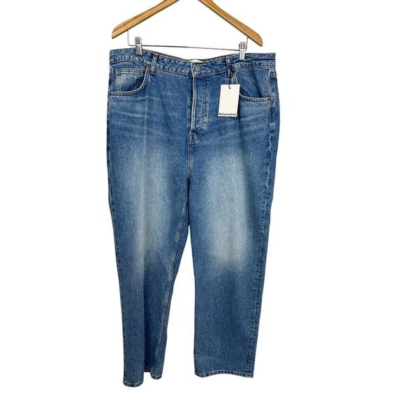 Reformation Cynthia High Rise Straight Jeans Size 33 NWT - Picture 5 of 11